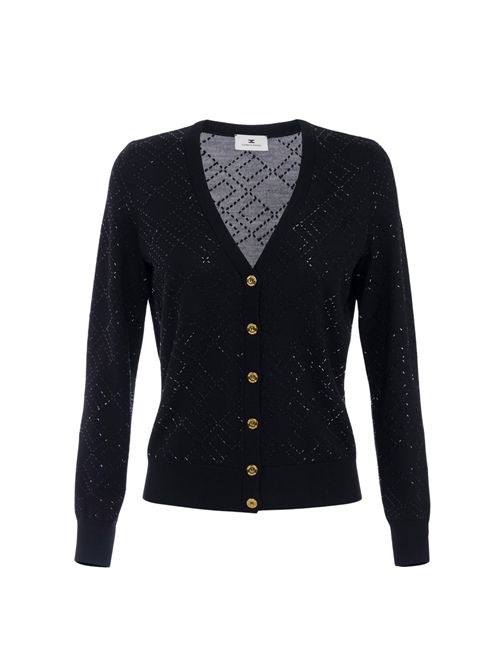 Cardigan in lana con cristalli Elisabetta Franchi | MK26B56E2188